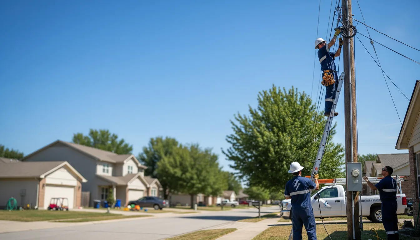 Residential electrician providing installation services in Essex, IA